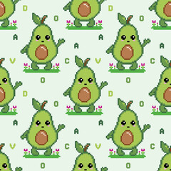 Obraz premium Fruit pattern in geometric shapes, seamless design, suitable for fabric, clothing, backgrounds, decoration, wallpaper, and ceramics.