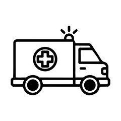 Ambulance emergency medical icon