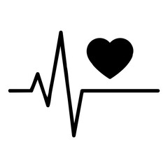 heart rate ECG medical icon