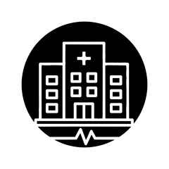 hospital building healthcare icon
