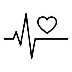 heart rate ECG medical icon