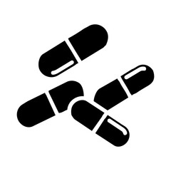 medicine pills capsule icon