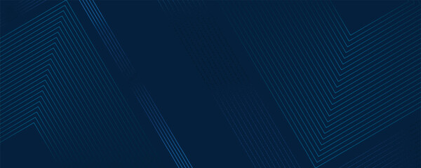 Obraz premium Dark blue background. Modern line stripes curve abstract presentation background. Luxury paper cut background. Abstract decoration, golden pattern, halftone gradients, 3d Vector illustration