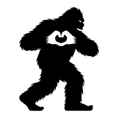 Bigfoot Heart Hands