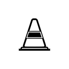 Traffic Cone Icon Simple Design Element.