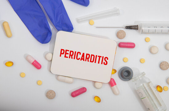 Pericarditis Professional doctor use computer