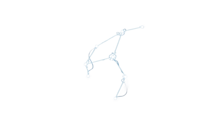 Celestial dance Glowing constellation unveils astral artwork