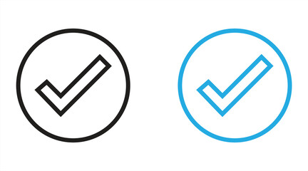 check mark icon, eps 10. vector illustration