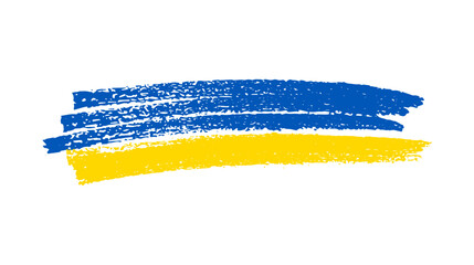Ukrainian national flag in grunge style