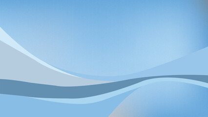 Abstract Minimalist Blue Layered Wave Background with Soft Grain Texture and Professional Clean Design
