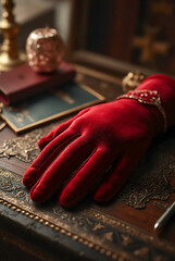ベルベットの手袋 | velvet gloves Generative AI