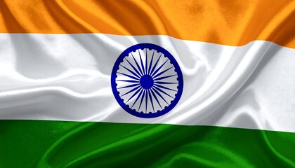 Textured Indian flag close