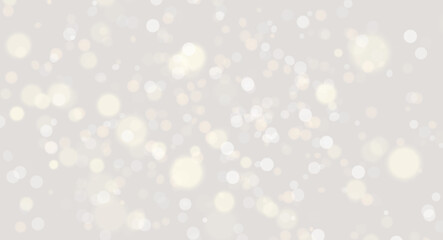 Subtle Golden and White Bokeh Light Background