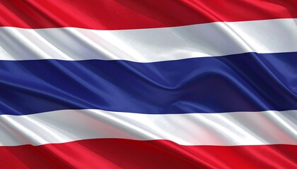 Fototapeta premium Thailand national flag waving