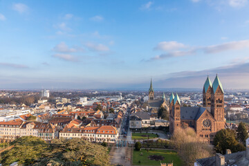 skyline of Bad Homburg with church of Redeemer