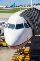  aircraft ready for boarding at the terminal