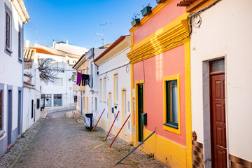 old small cobblestone road in the old part of Lagos