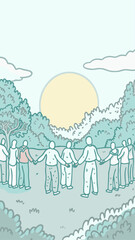 Love and Harmony in Sunrise Meditation Circle