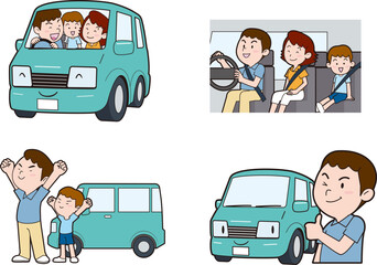 ドライブ家族