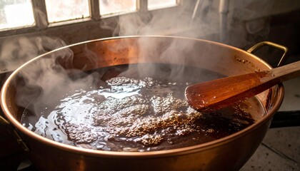 Tamarind Concentrate Simmering in a Pot, Generative AI