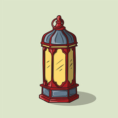 Arabic Lantern for Ramadan and Eid Concept