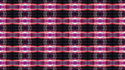 Ethnic Ikat Geometric Seamless Pattern With Pink And Purple Stripes