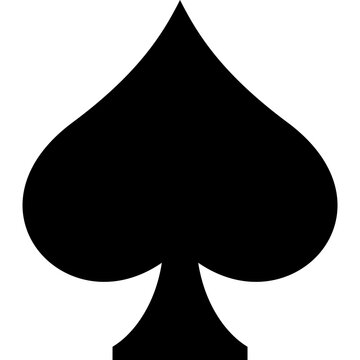 picture of a black spade