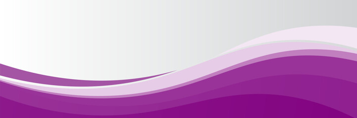 Purple abstract wave background with smooth curves and gradient layers