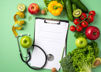 Healthy Diet Plan with Fruits and Vegetables