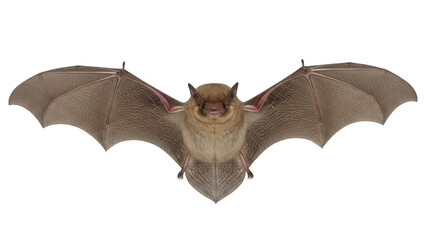 A bat in flight displaying its wingspan