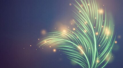 Green fireworks exploding in the night sky isolated on white background