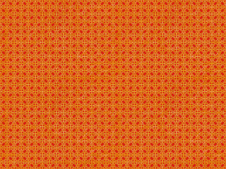 シームレスな赤地に金色ラインの変わり七宝文様背景