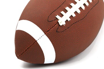 Football isolated on white