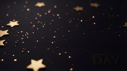 falling stars on black