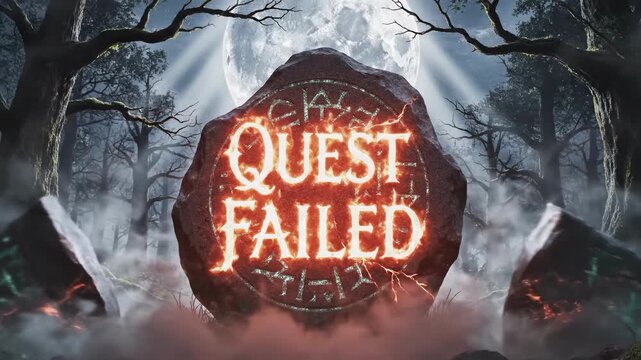 Mysterious Ancient Runes Quest Failure Forest.