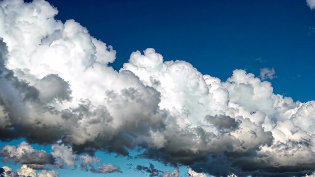 Blue sky and white clouds natural sky scene