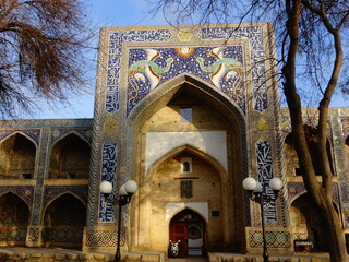 [Uzbekistan] Exterior of The Nadir Divan-Begi Madrasa (Lyab-i Hauz, Bukhara)