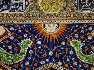 [Uzbekistan] The portal of The Nadir Divan-Begi Madrasa (Lyab-i Hauz, Bukhara)