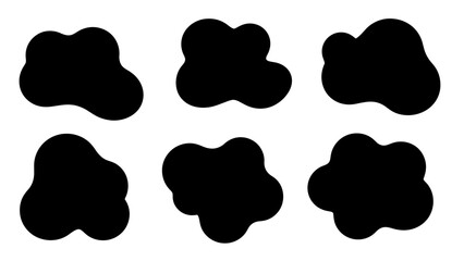 A Simple Pattern of Black Blobs on a White Background