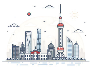 Obraz premium The Bund, Shanghai