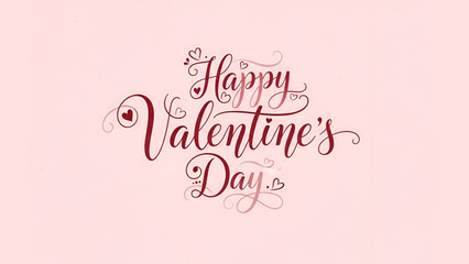 Valentine love greeting typography design with romantic lettering soft pink background for celebration marketing cards posters branding emotion culture evergreen commercial use