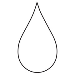 Water Droplet Outline Icon