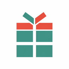 Simple illustration of a gift box with ribbon and bow.