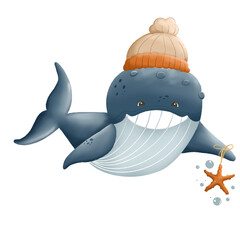 cute whale