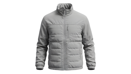 Light gray puffer jacket