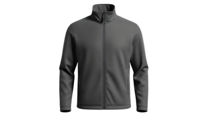 Men's gray fleece jacket