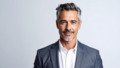 Mature man exudes confidence