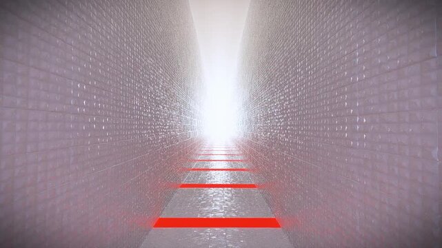 Endless Eerie Corridor Liminal Space Background