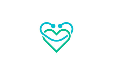 A simple yet beautiful love logo design. A super lovely with rounded edge.