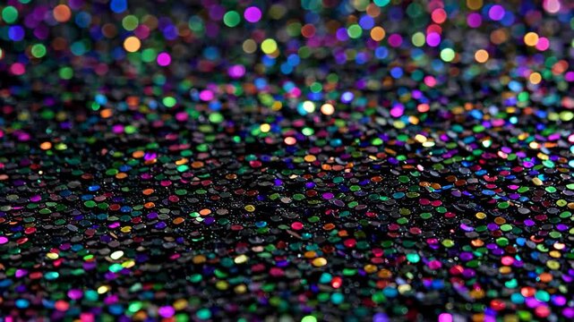 Colorful scintillating particle background material